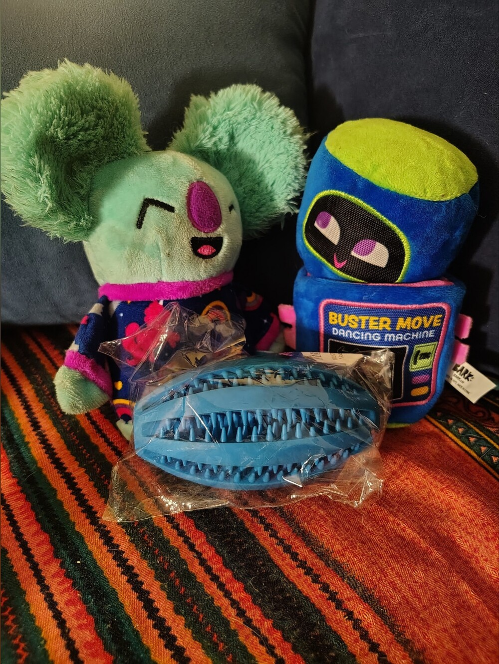 NWT BarkBox Dog Toy Lot of 3 - Slobber Party Koala, Buster Move & Treat Football